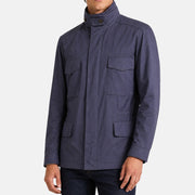 Navy Blue Cashmere Lined "Traveller" Jacket