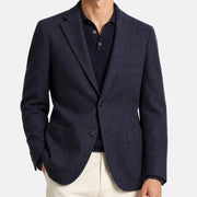 Navy Blue Sweater Cashmere Blazer (EU 48)