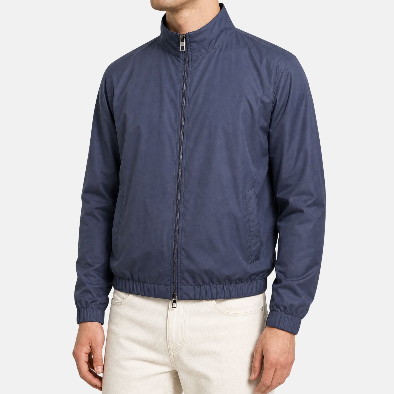 Navy "Windmate" Cashmere Bomber (EU 50)