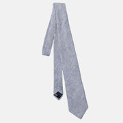 White/blue Tie Made of Linen