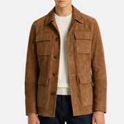 Brown Traveller Shearling Field Jacket (M)