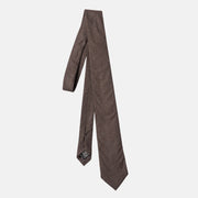 Brown Tie Made of Cashmere/Silk