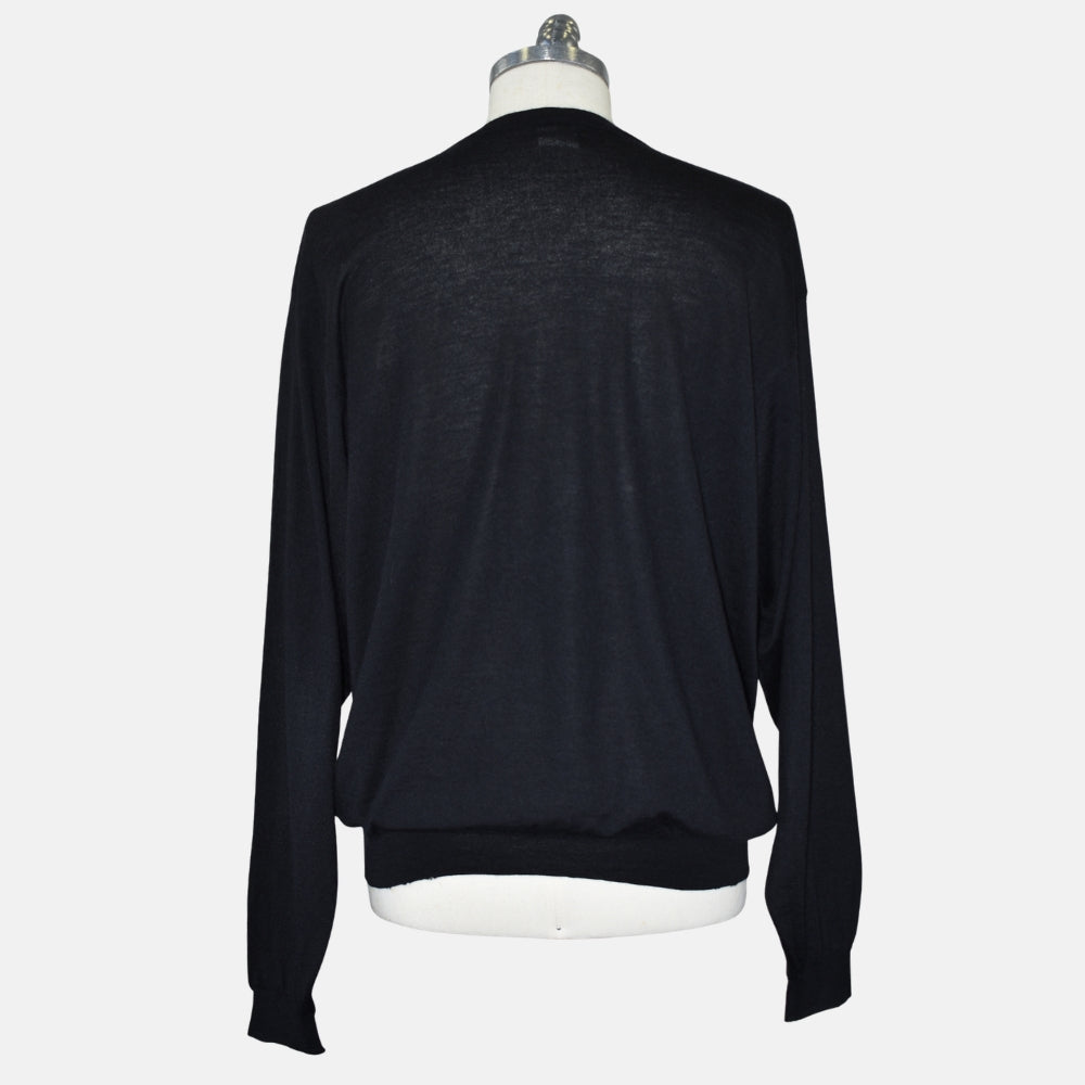 Black Cashmere/Silk/Wool Sweater (EU 52)
