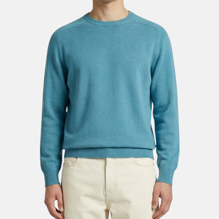 Turqouise Sweater made of Cotton/Silk (XL)