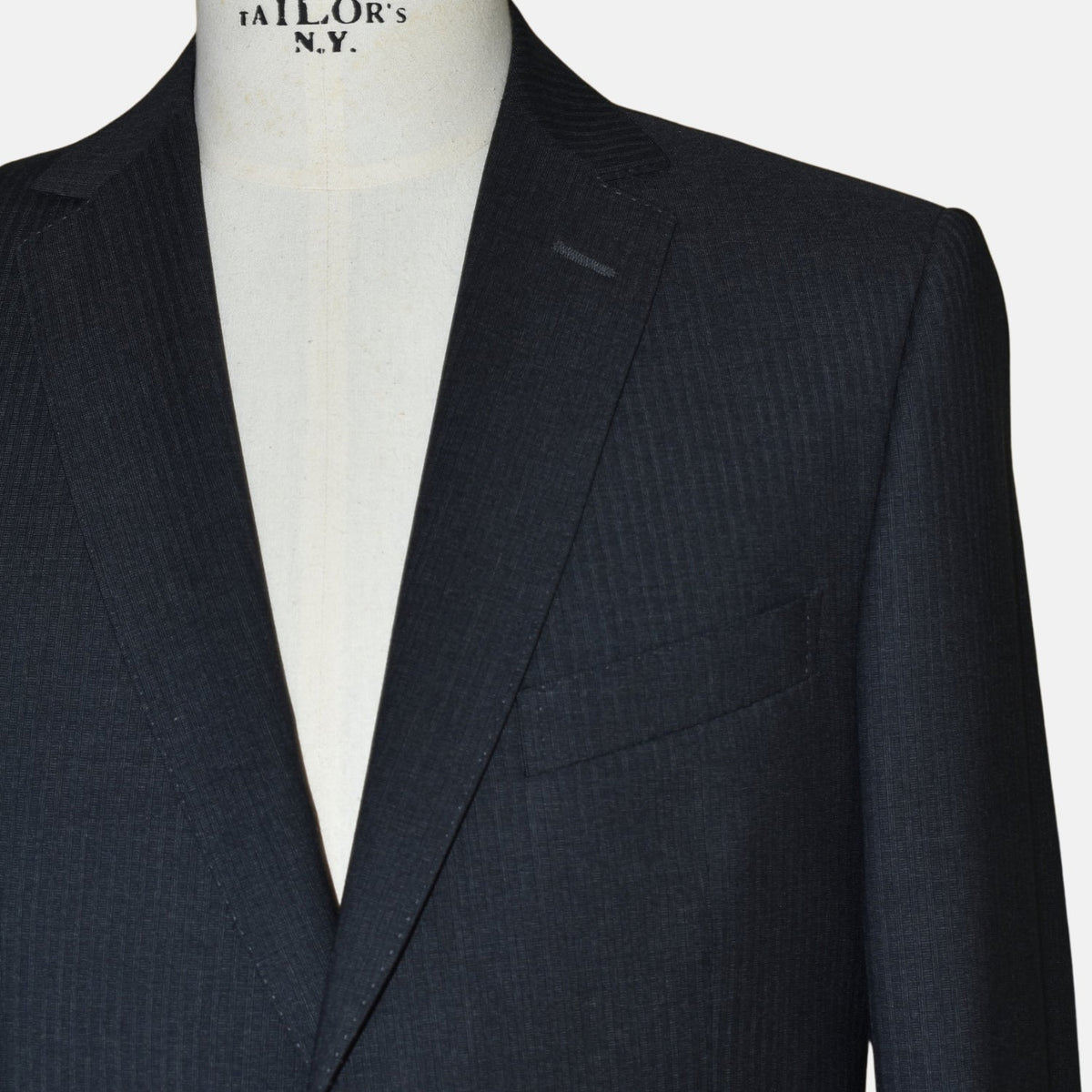 Charcoal Pinstripe City Wool Suit