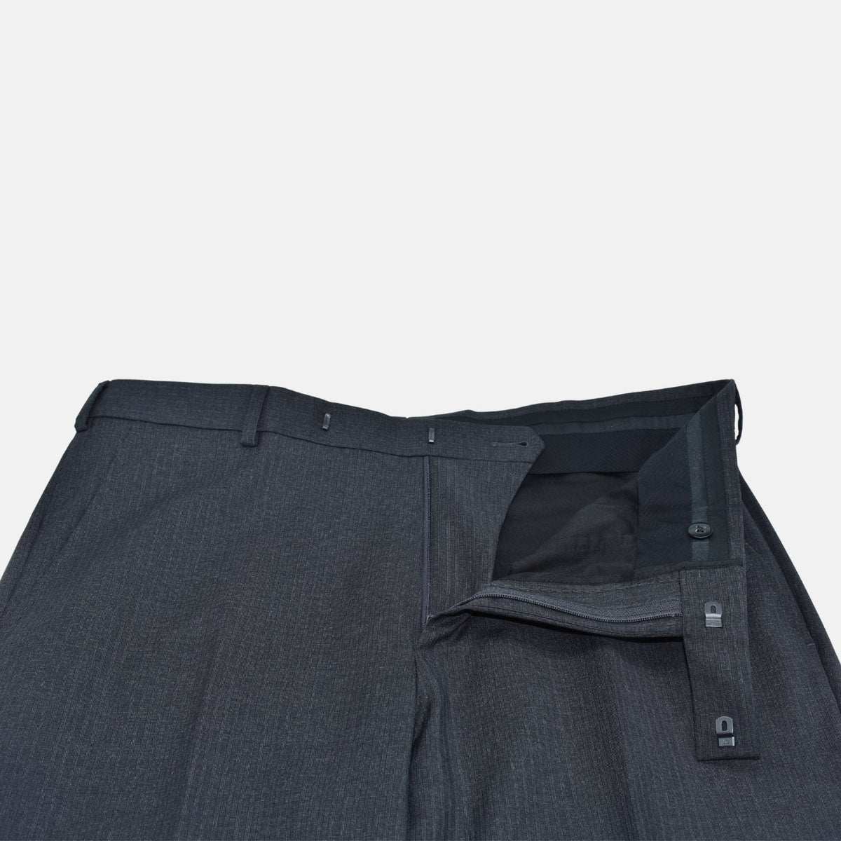 Charcoal Pinstripe City Wool Suit