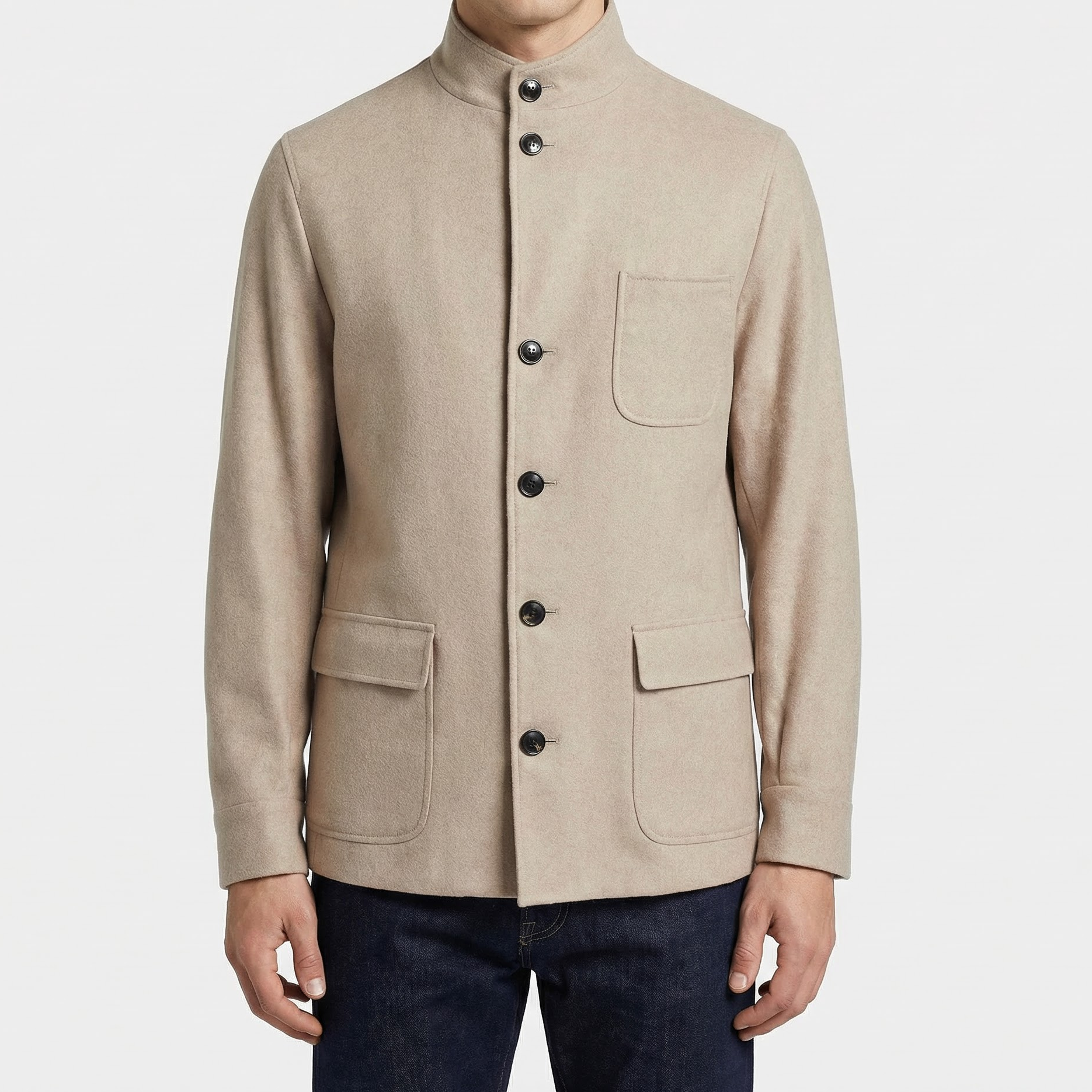 Beige Jacket made of Wool/Cashmere (EU 48)