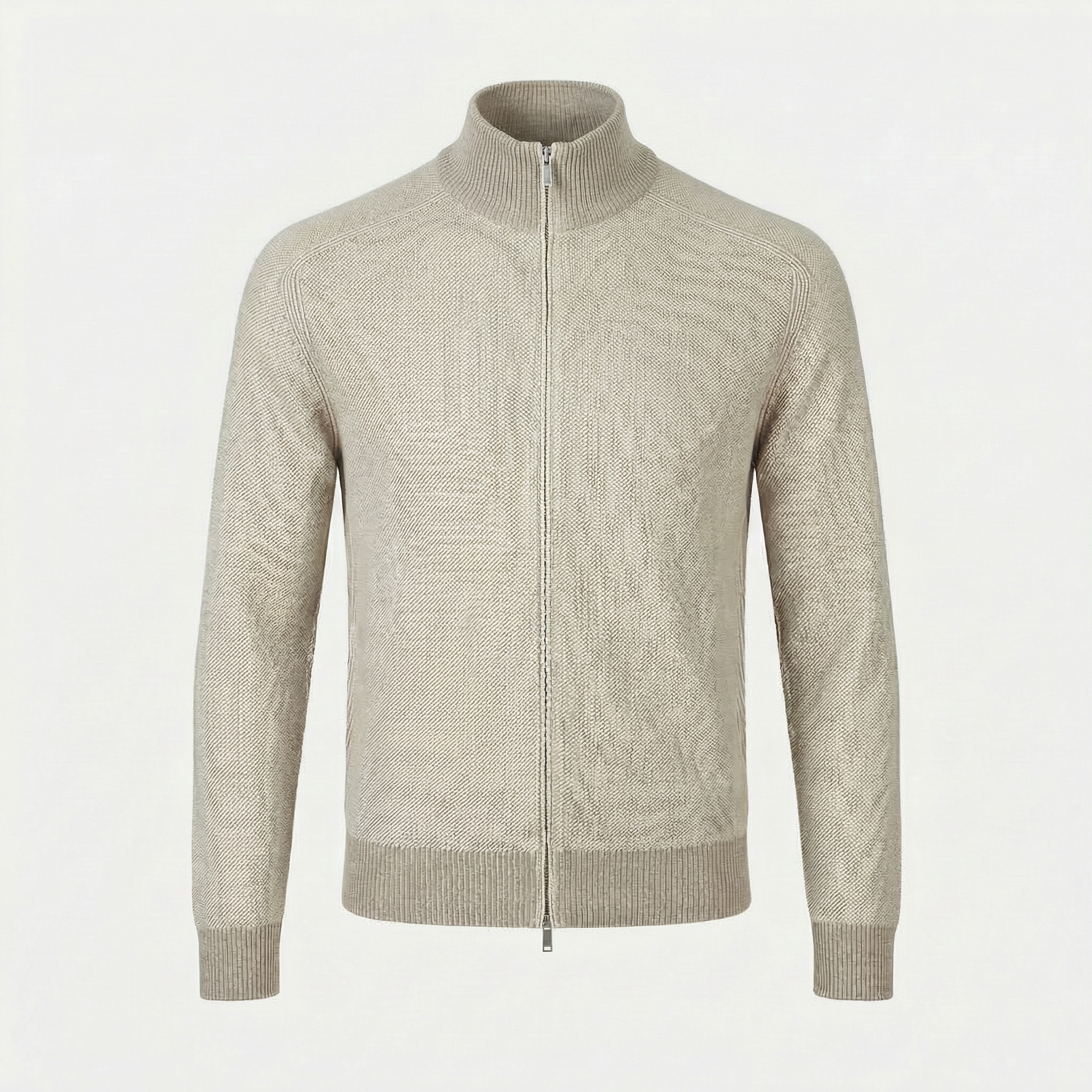 Ecru  Cardigan made of Cashmere/Silk (EU 50)