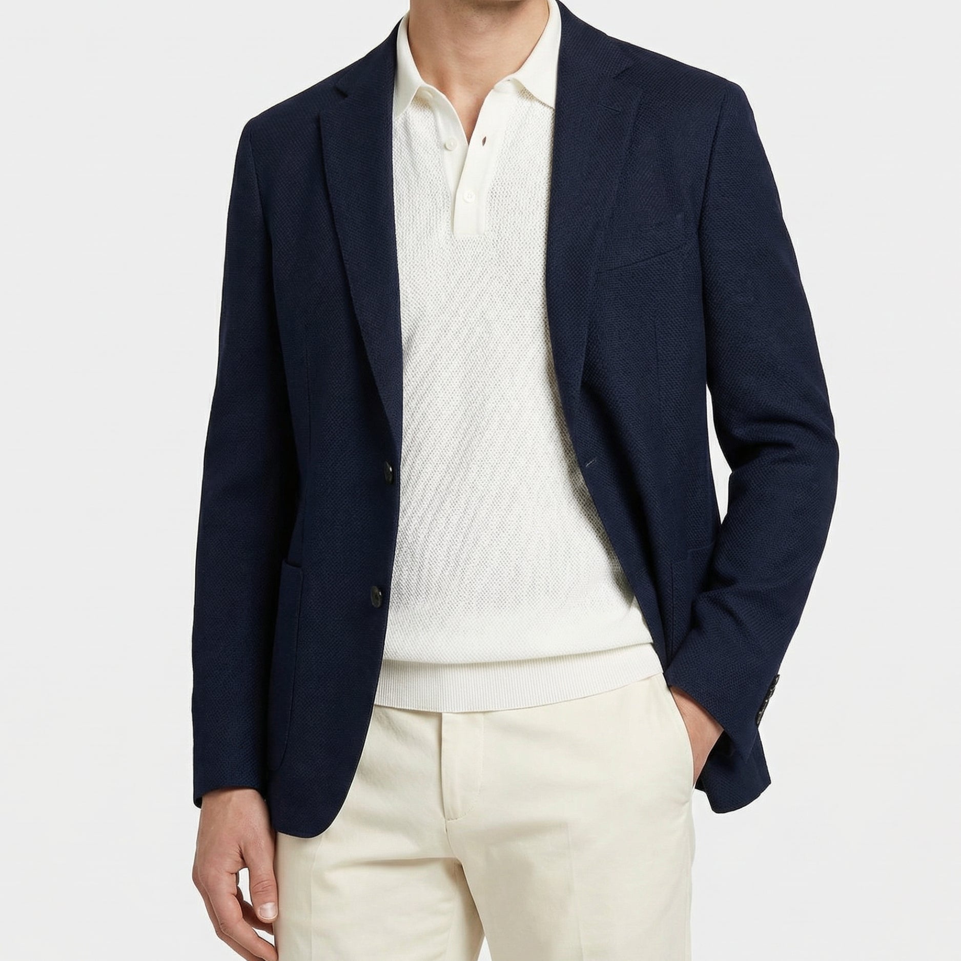 Navy Jacket made of Wool/Cotton (EU 52)