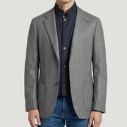 Grey Blazer with removable Vest made of Wool/Cashmere (EU 48)