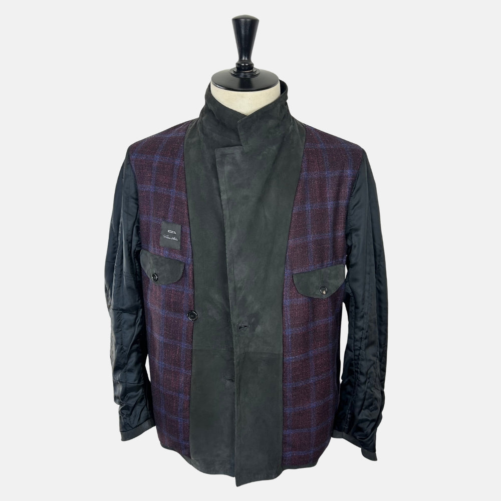 Suede Peacoat Anthracite