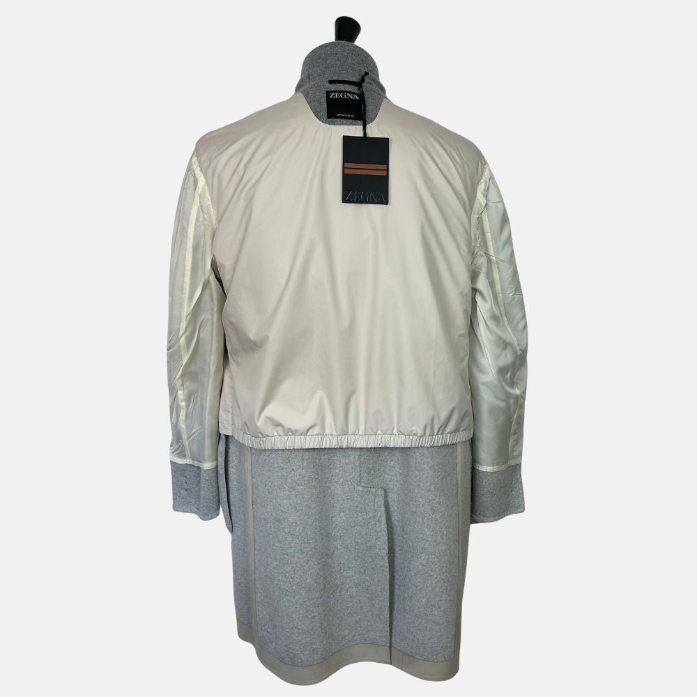 Jerseywear Coat Grey Detachable Hood