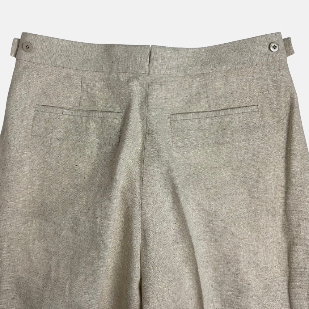 XXX Linen Silk Hemp Trousers Ecru