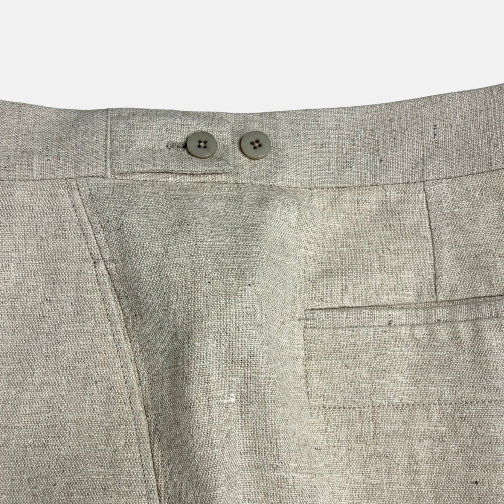 XXX Linen Silk Hemp Trousers Ecru