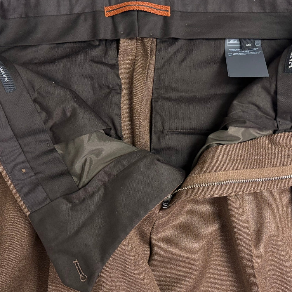 Wool Trousers Brown