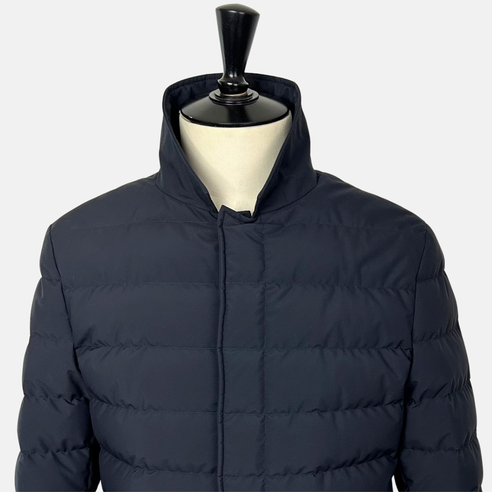 Navy Jacket made of Polyester/Leather Details (EU 50)
