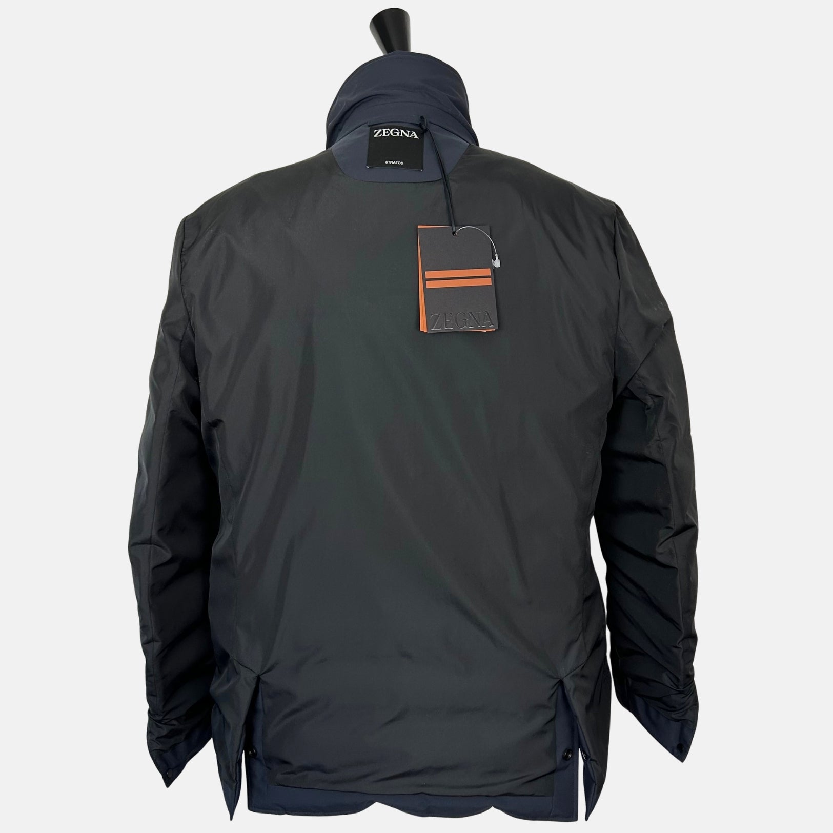 Navy Jacket made of Polyester/Leather Details (EU 50)