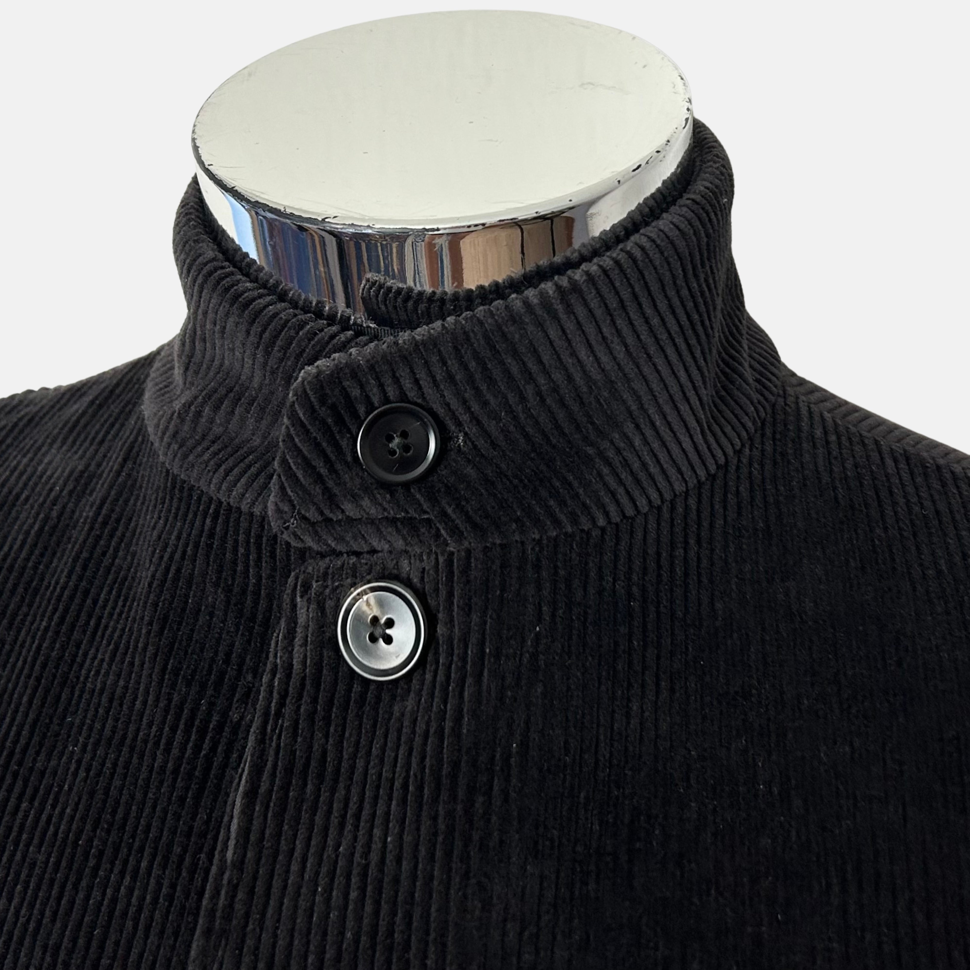 Black Il Conte Corduroy Cashco Jacket (EU 46)