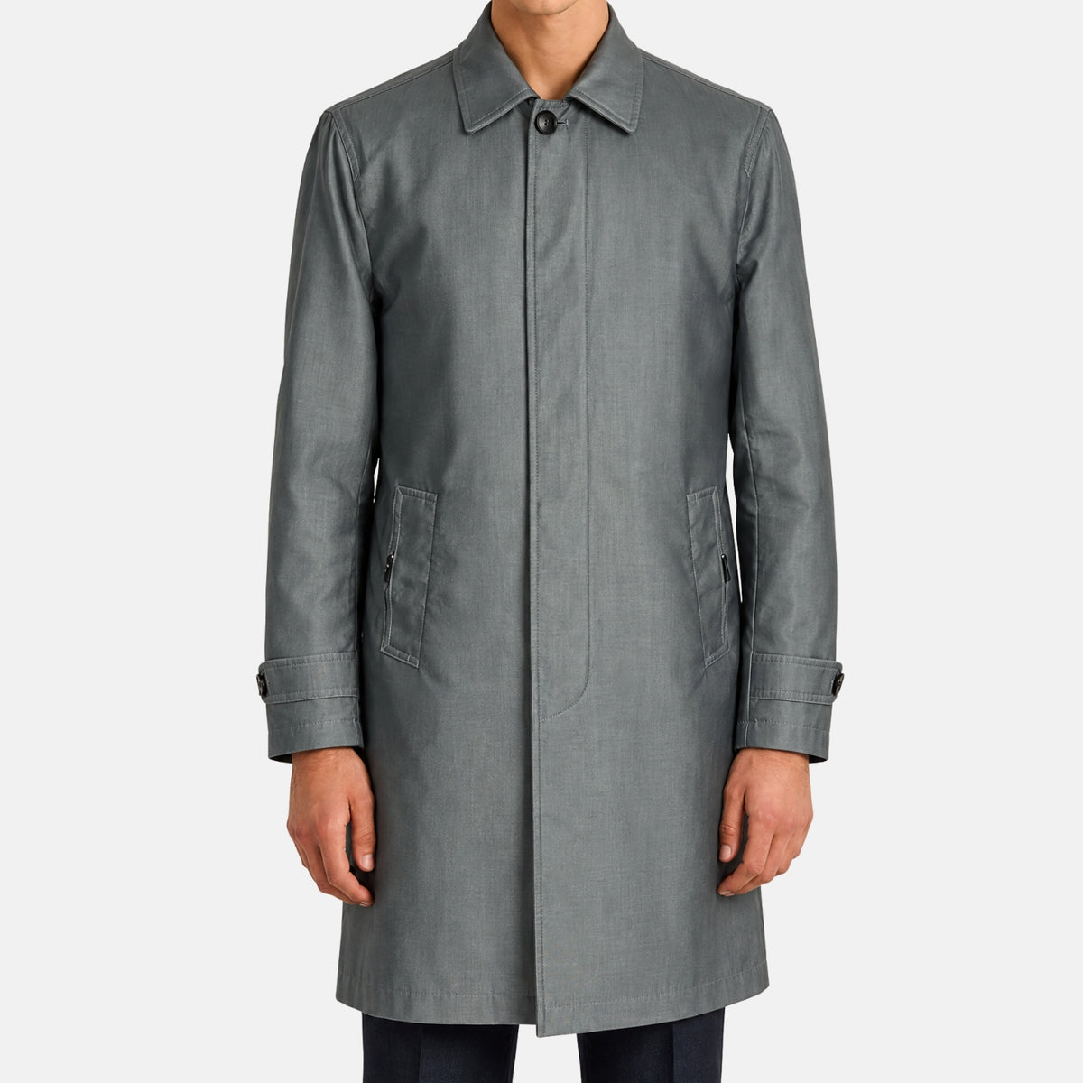 Brioni Coat Silver Grey (L)