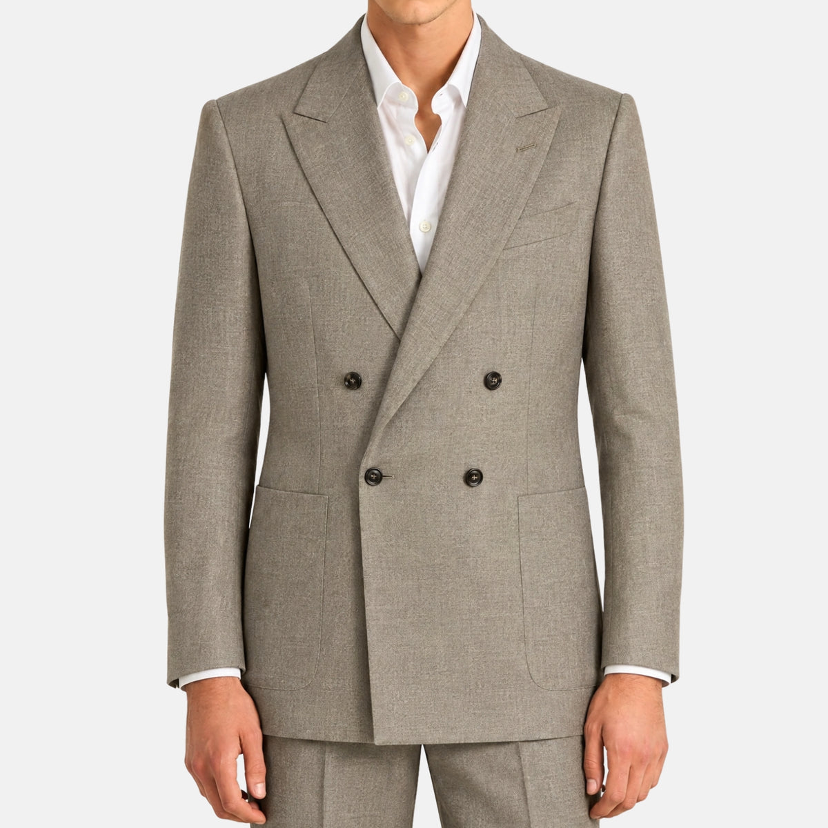 Zegna XXX Suit 15MilMil15 Greige Melange (EU 52)