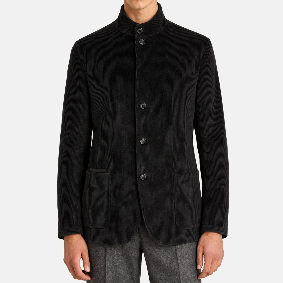 Zegna Il Conte Cashco Jacket Brown-Anthracite (EU 54)