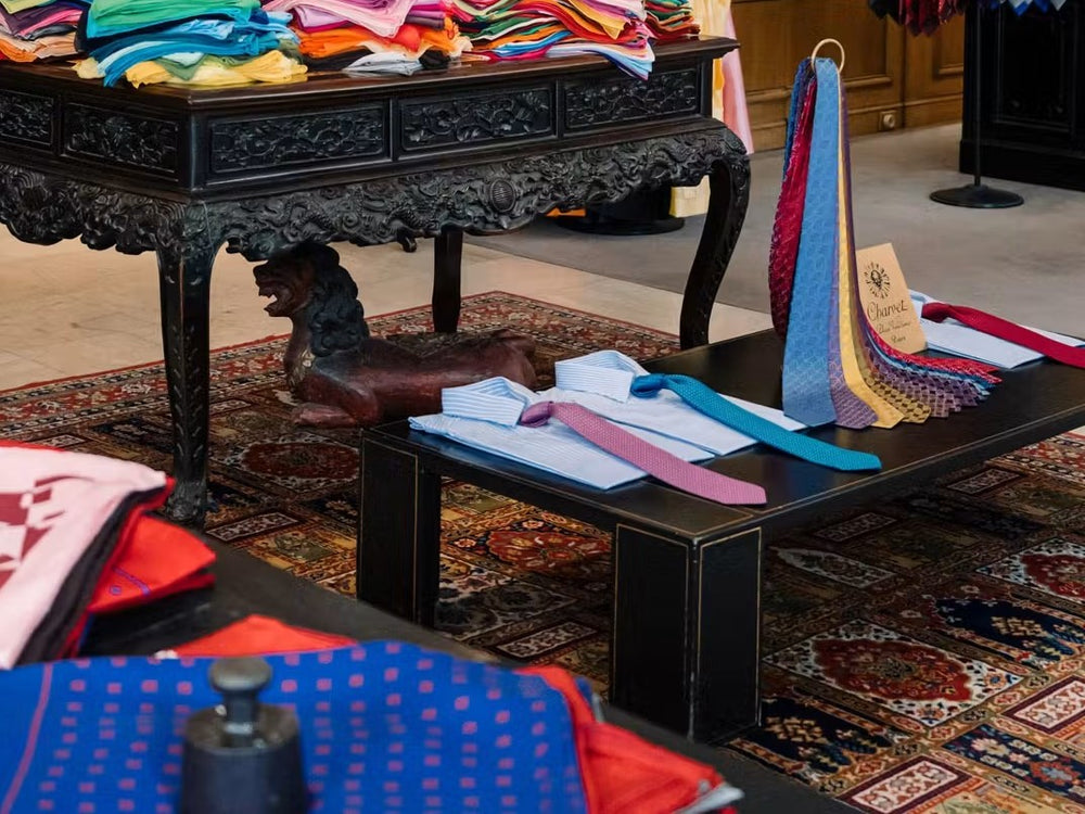 Shirts and silk ties at Charvet