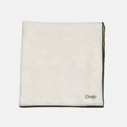 Offwhite Einstecktuch aus Leinen