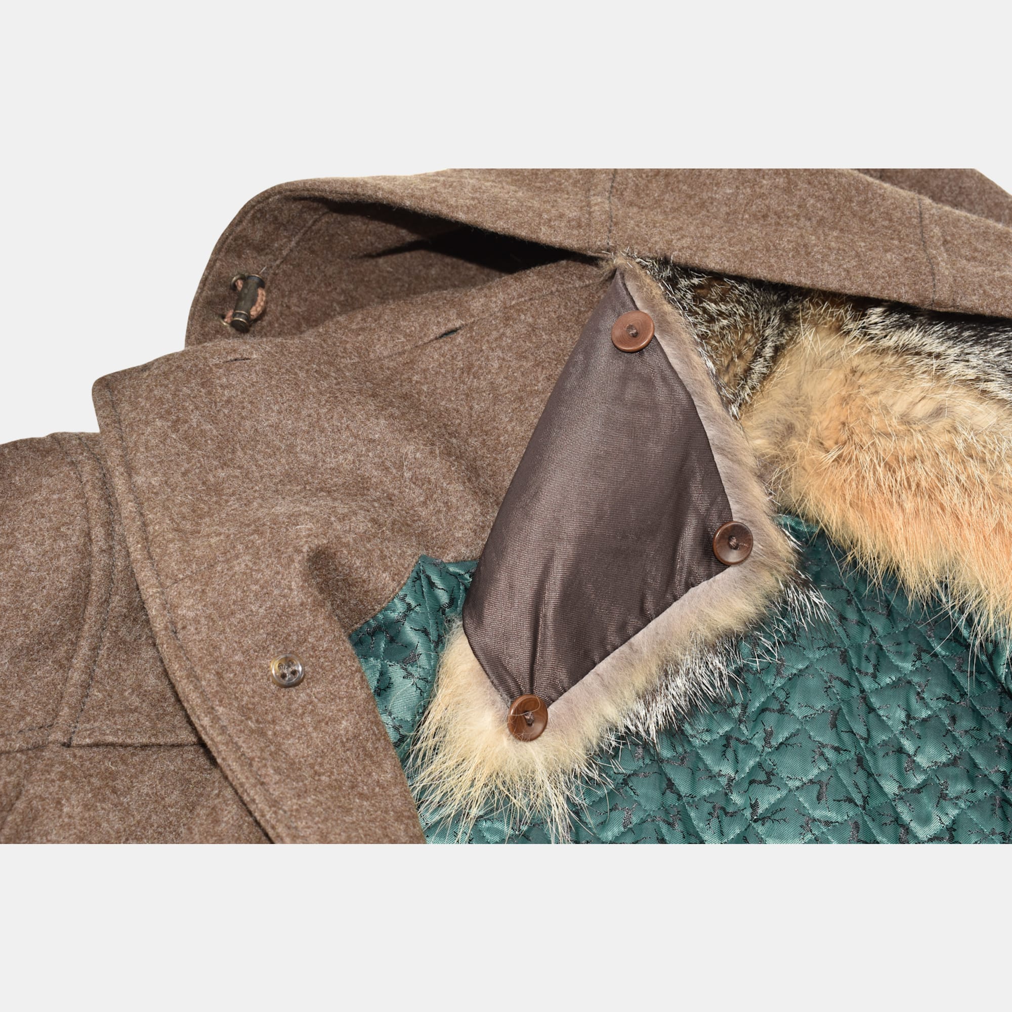 Brown Coat made of Virgin Wool (EU 48)