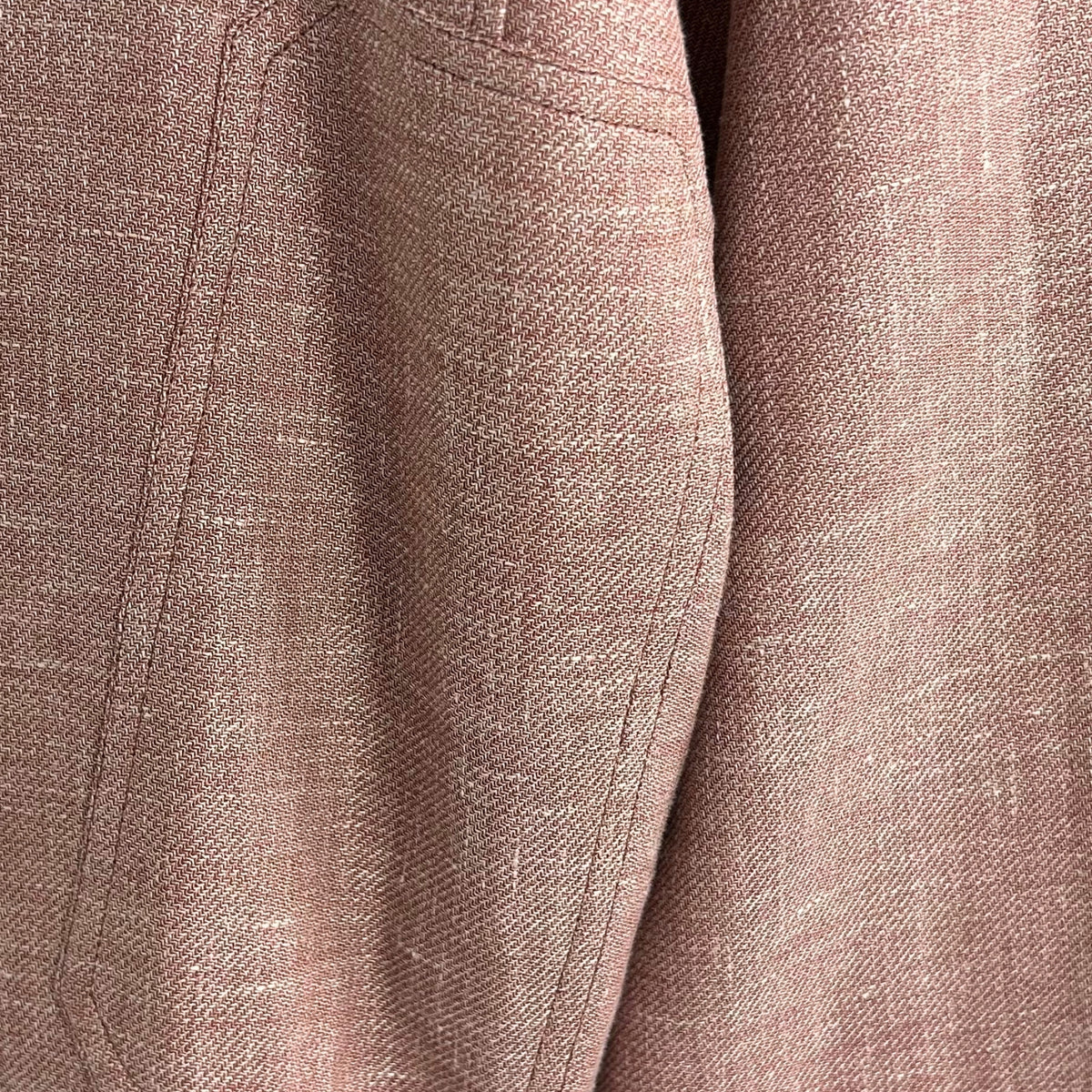Bordeaux Mélange Blazer aus Leinen/Wolle/Seide (L)