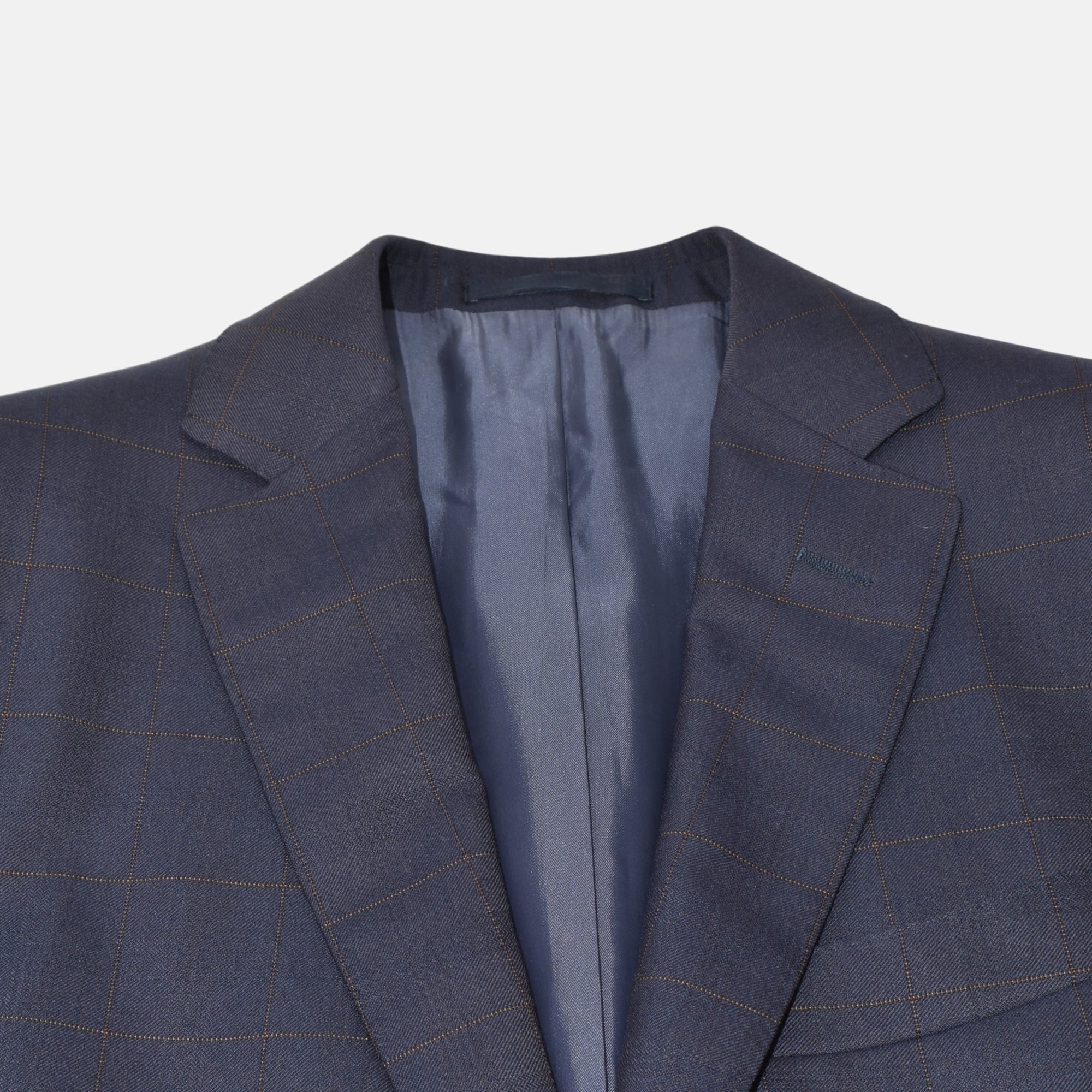 Blue Suit with Overcheck (EU 44)