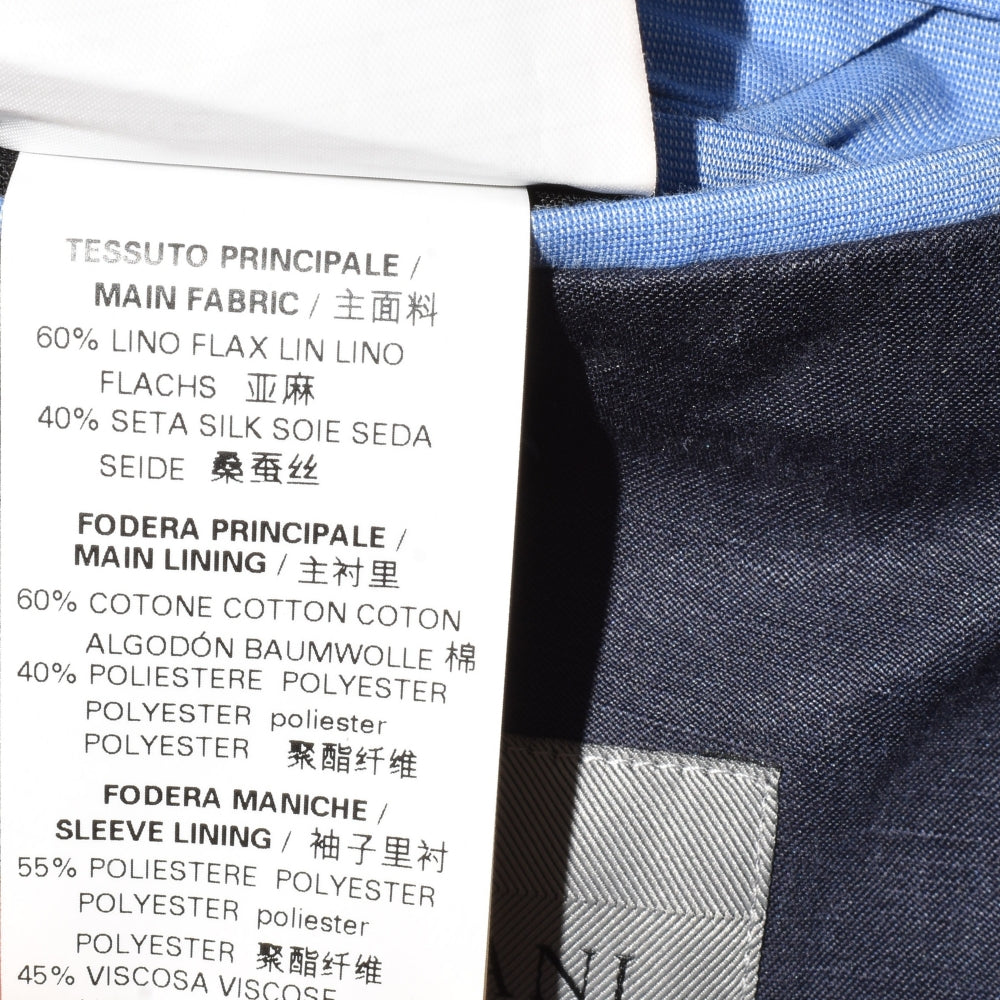 Navy Blazer made of Linen/ Silk (EU 50)