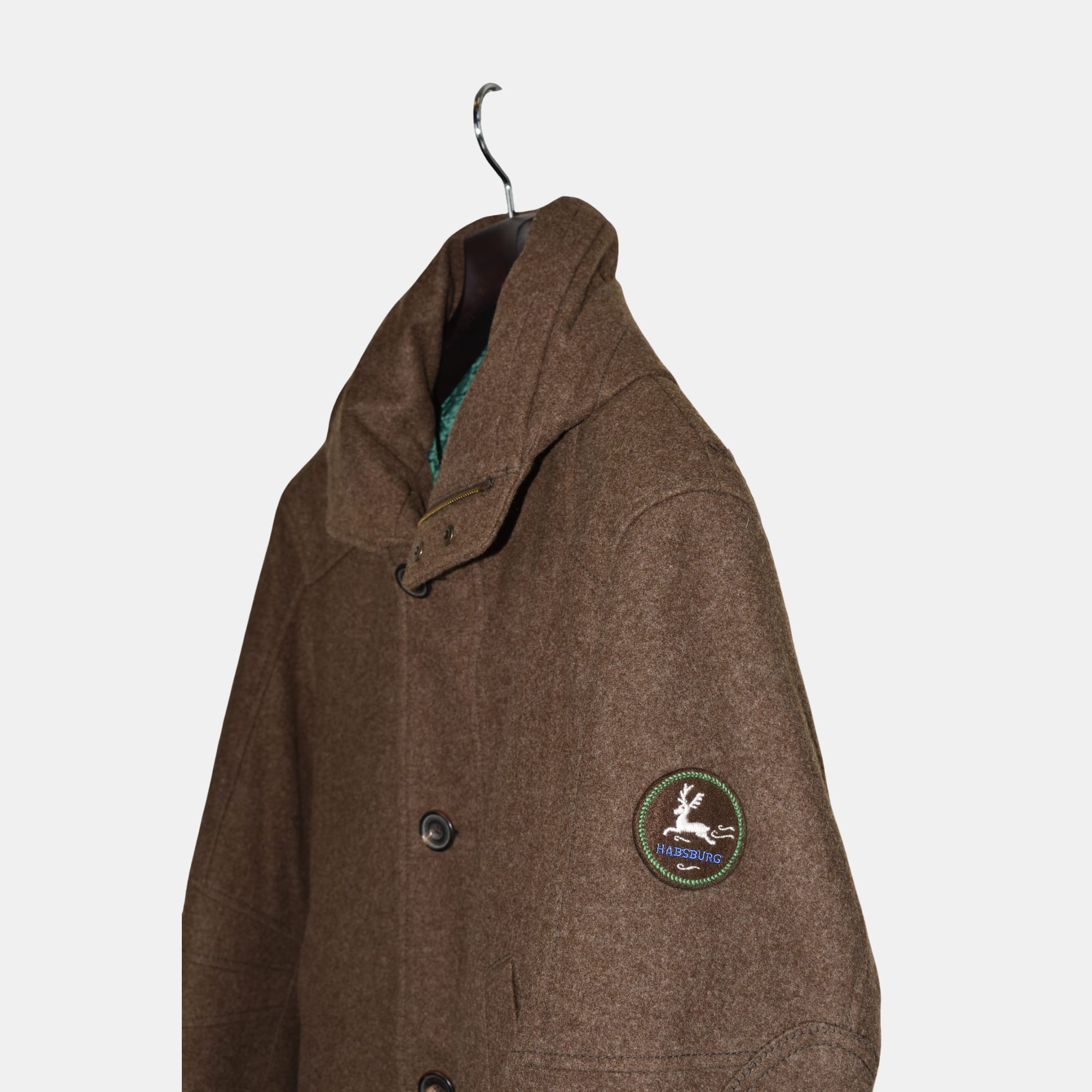 Brown Coat made of Virgin Wool (EU 48)