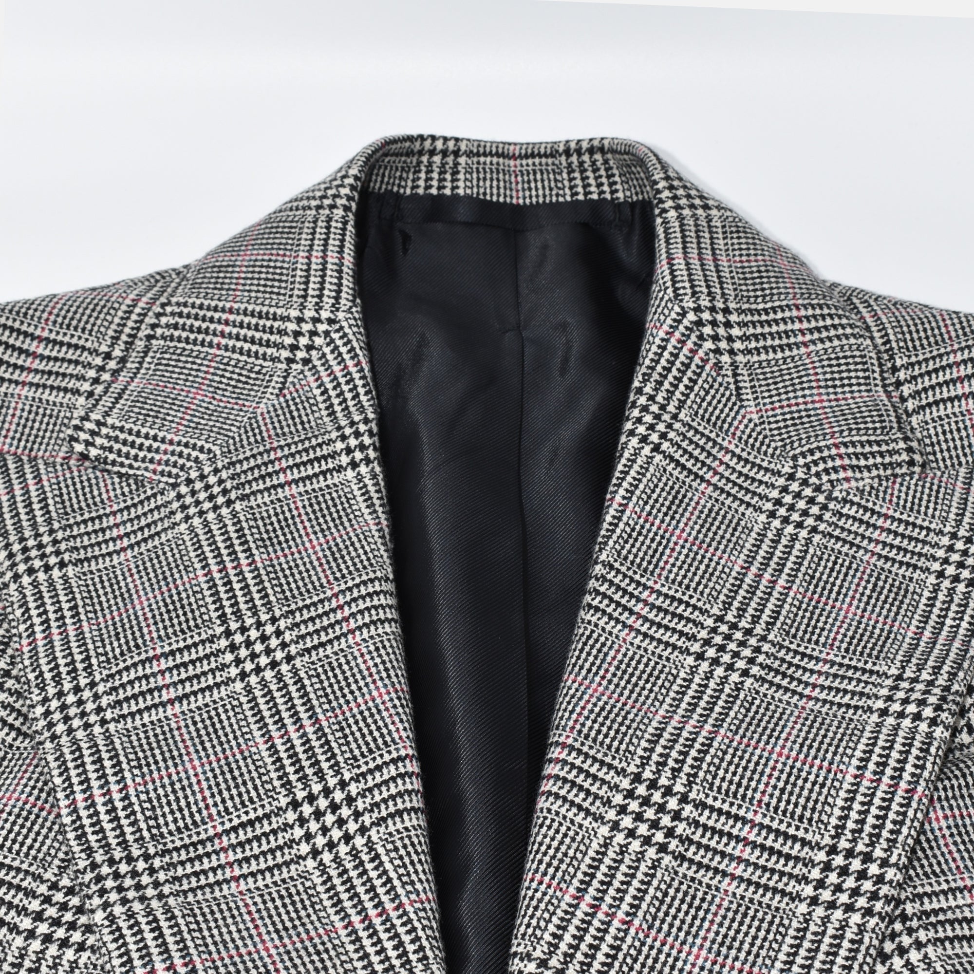 Multicoloured Checkered Coat made of Wool (bespoke)