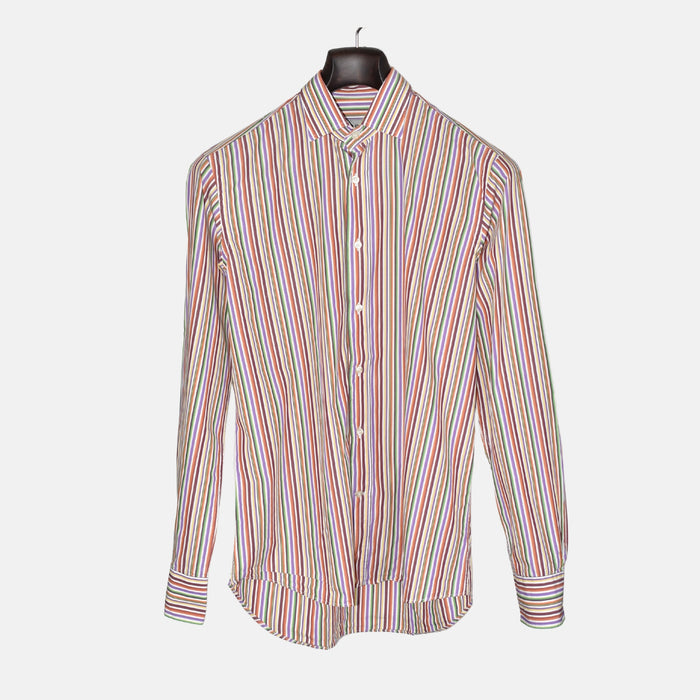 Multicoloured Striped Shirt made of Cotton (EU 39)