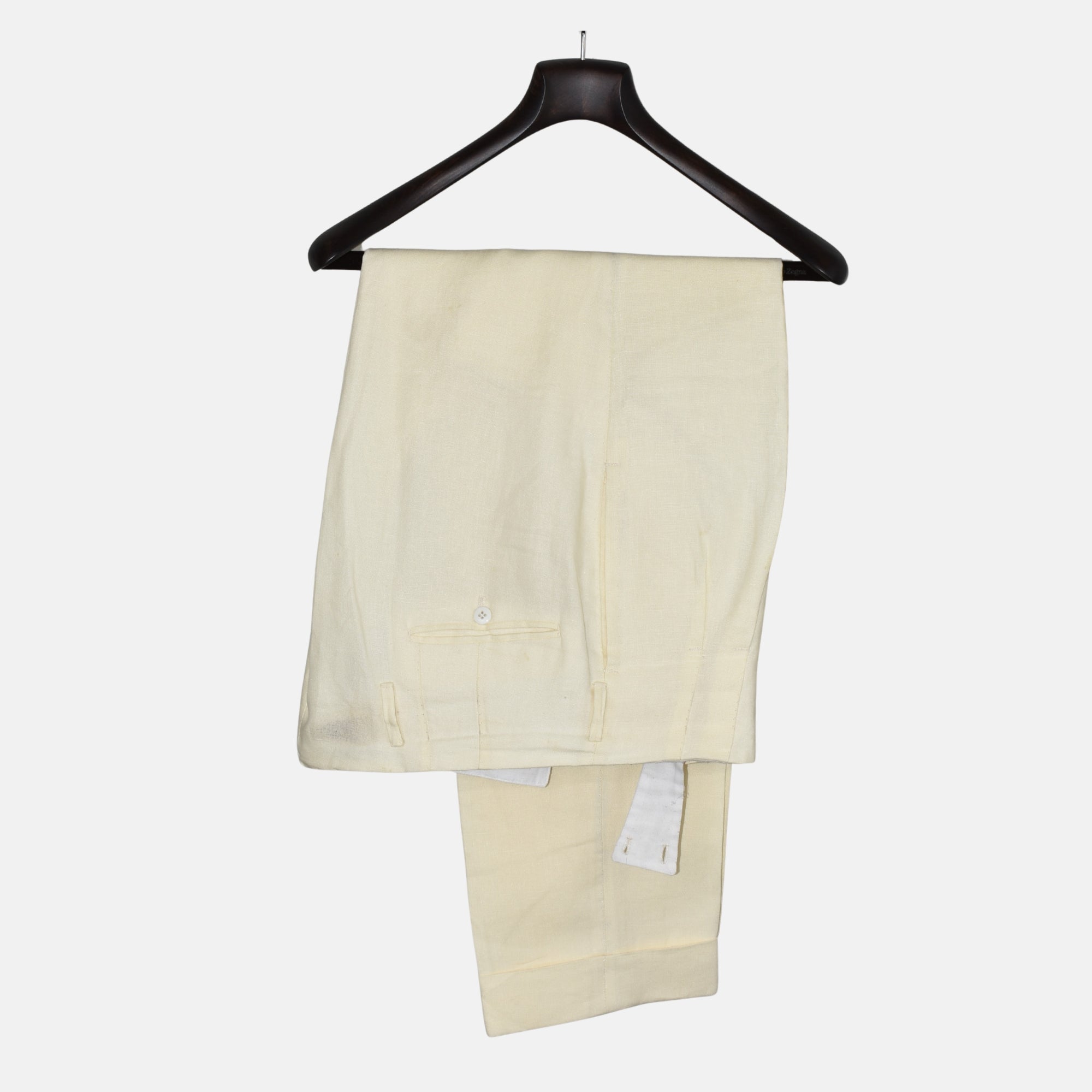 Cream Trousers made of Wool (EU 54)