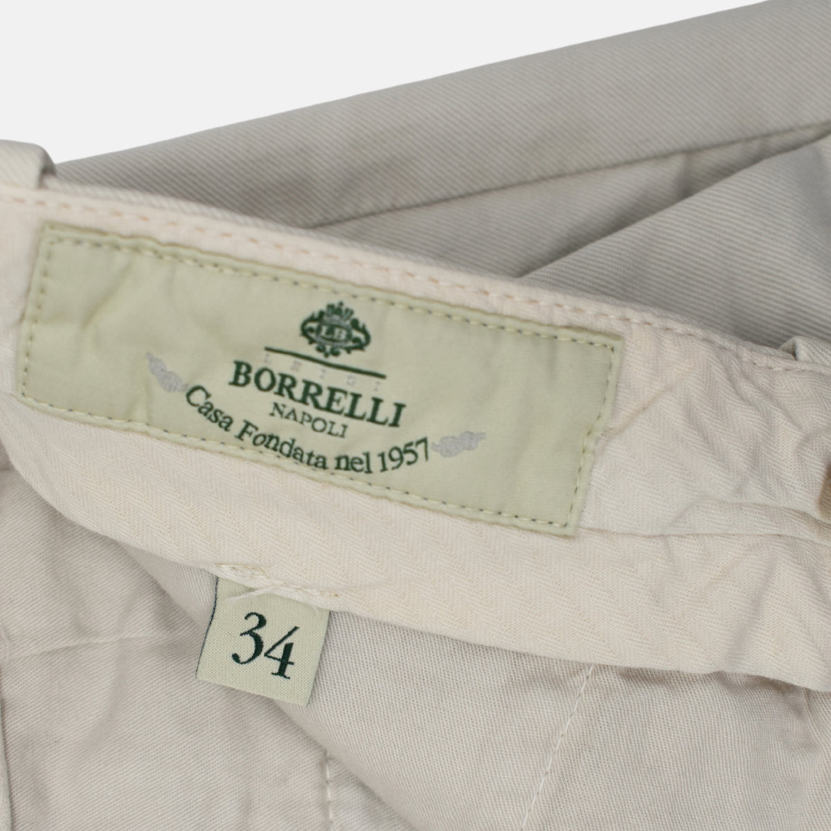 Offwhite Trousers made of Cotton (34)