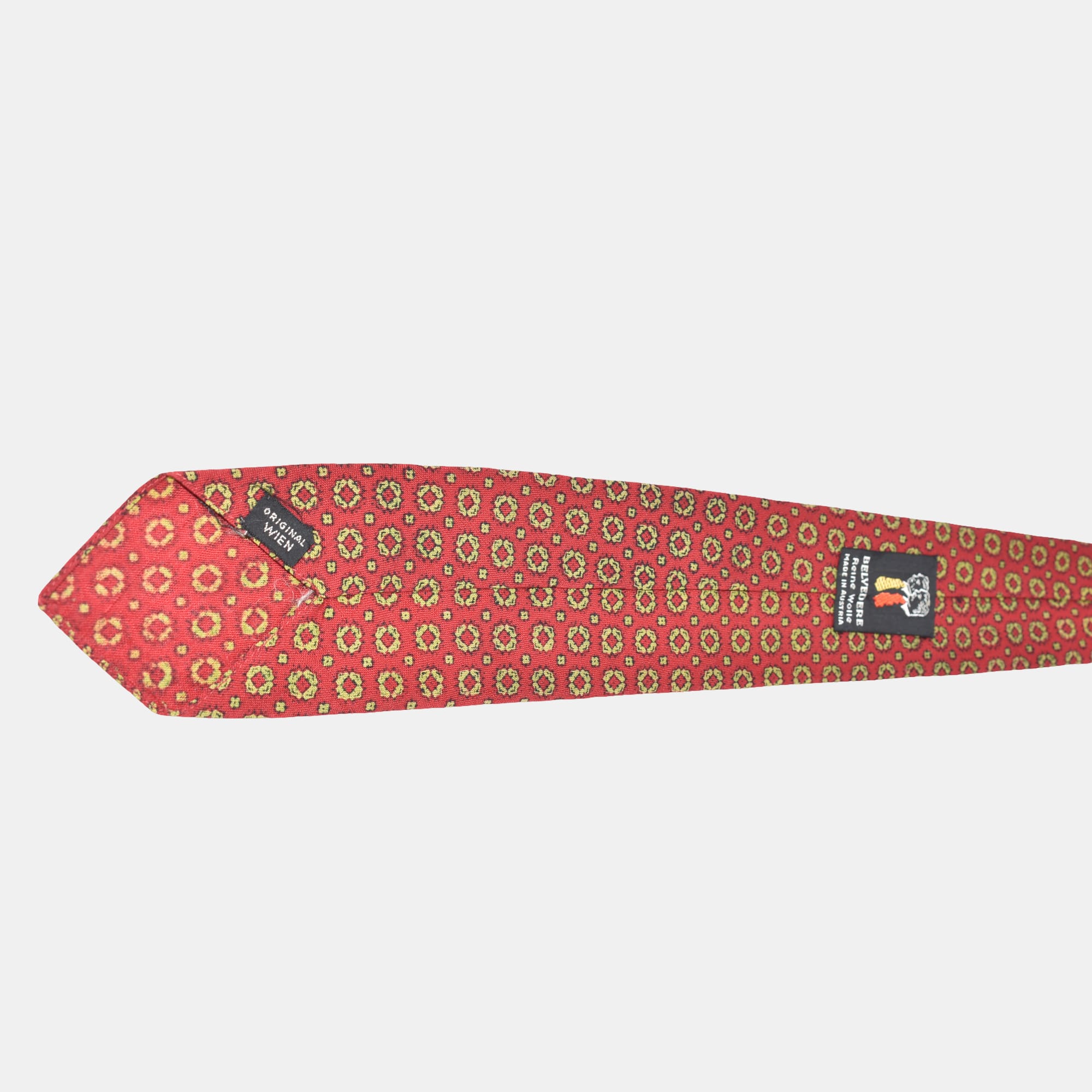 Multicoloured Patterned Tie made of Wool