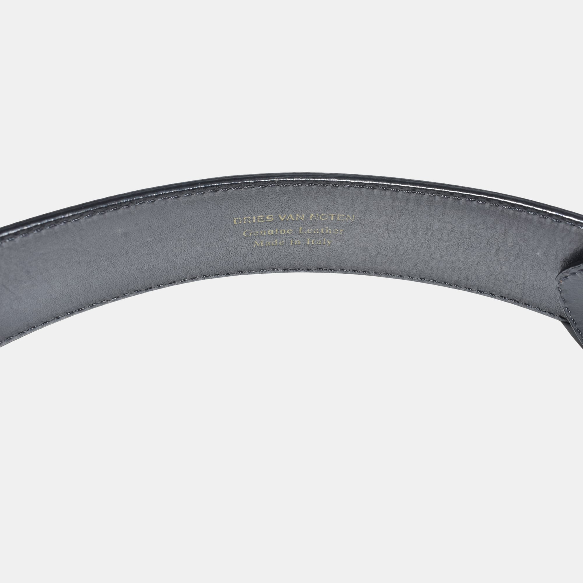Brown Patterned  Belt made of Leather