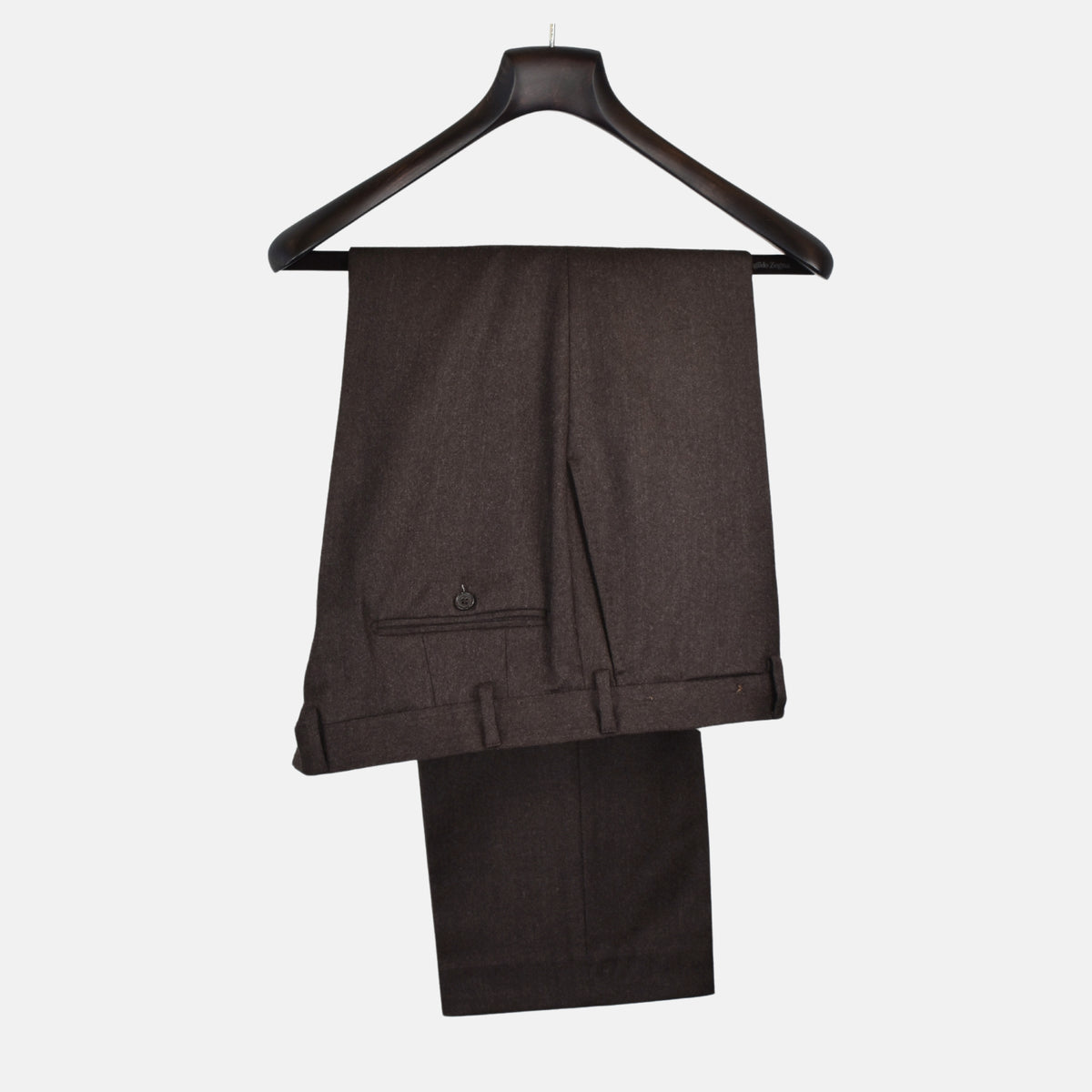 Braune Hose aus Schurwolle/Kaschmir (EU 56)