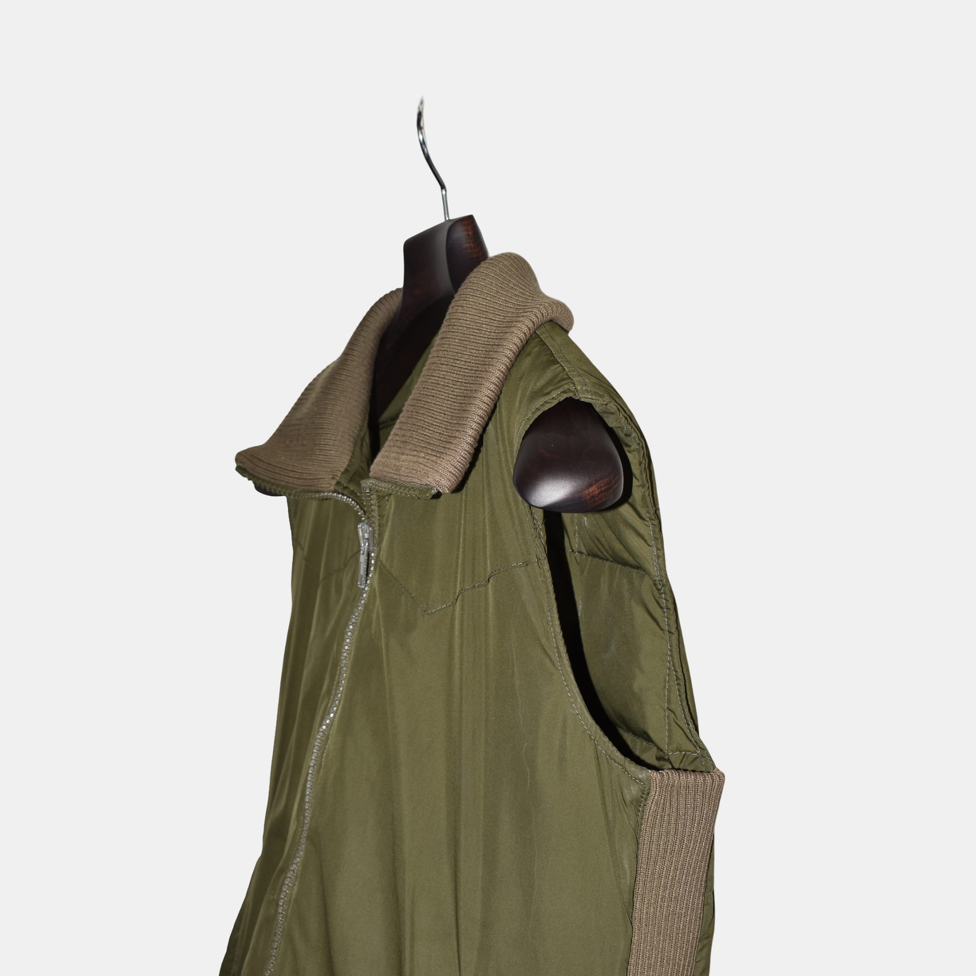 Khaki Vest made of Polyester  (EU 48)