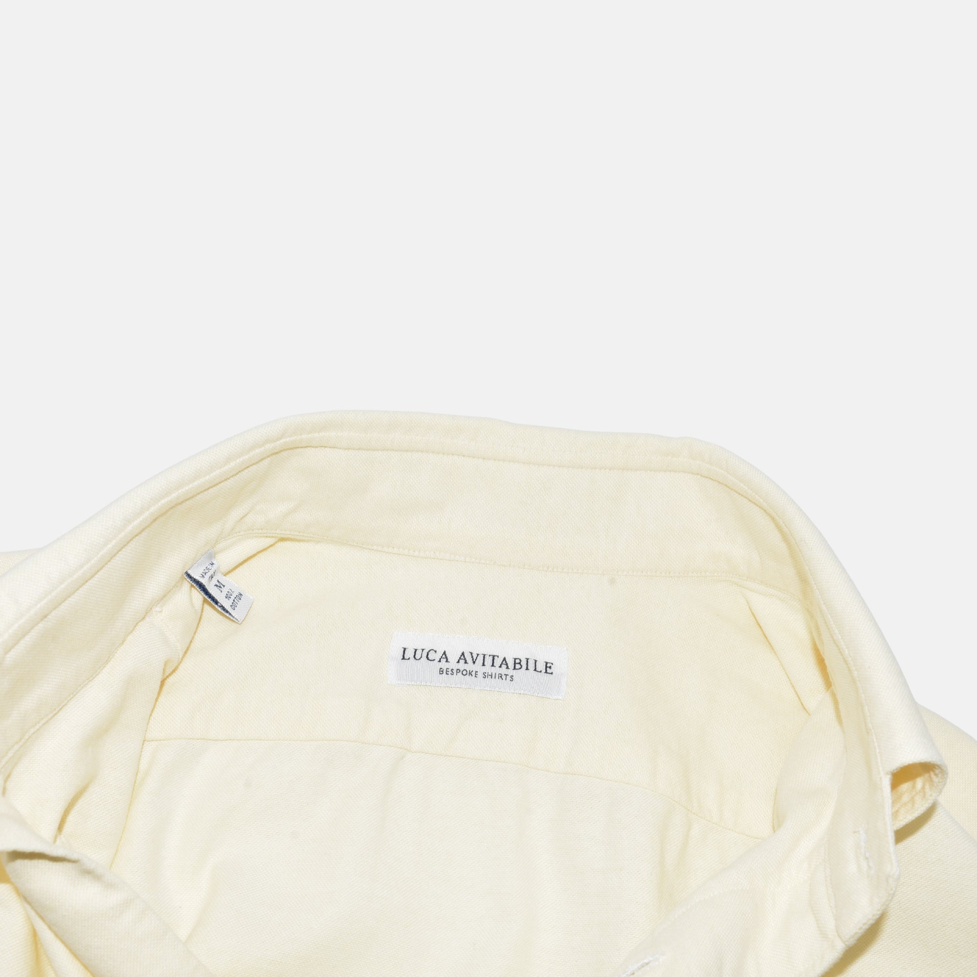 Light Yellow Shirt made of Cotton (M)