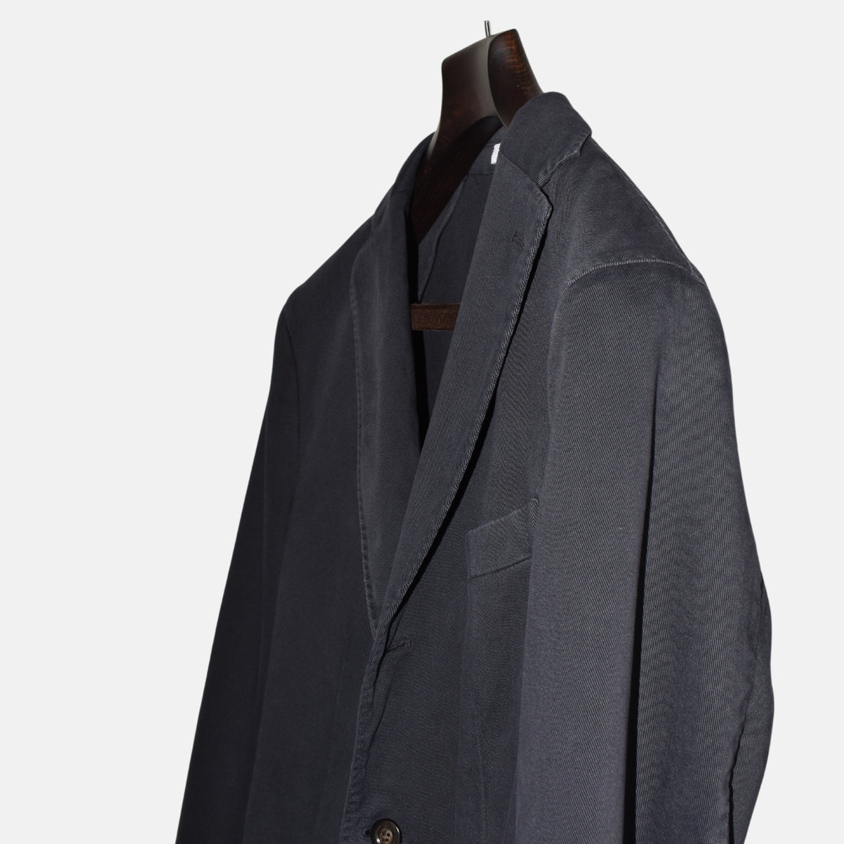 Marineblauer Blazer aus Baumwolle (EU 48)