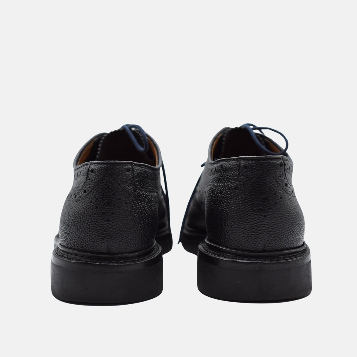 Dark Blue Budapester Shoes made of Leather (EU 42/US 9,5)