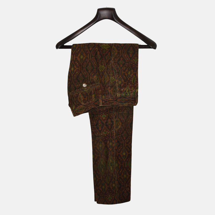 Multicoloured Corduroy Patterned Pants made of Cotton (EU 46)