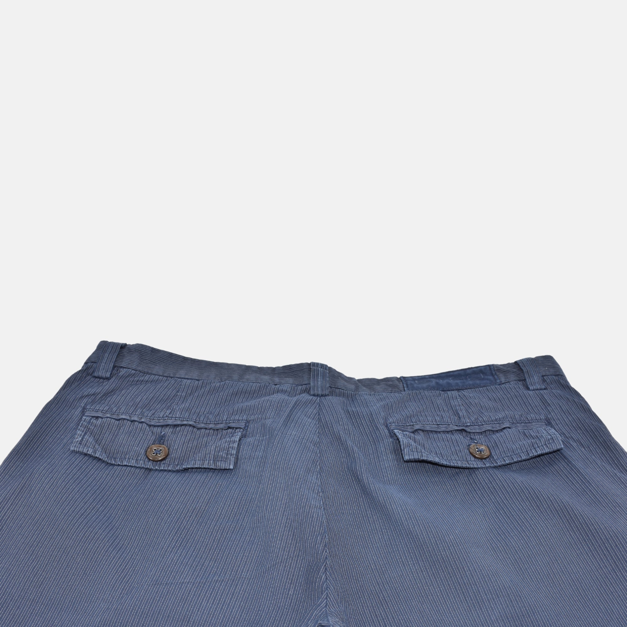 Blue Striped Shorts made of Cotton (EU 48)
