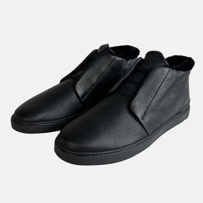 Black Triple Stitch Sneakers made of Leather (EU 46)