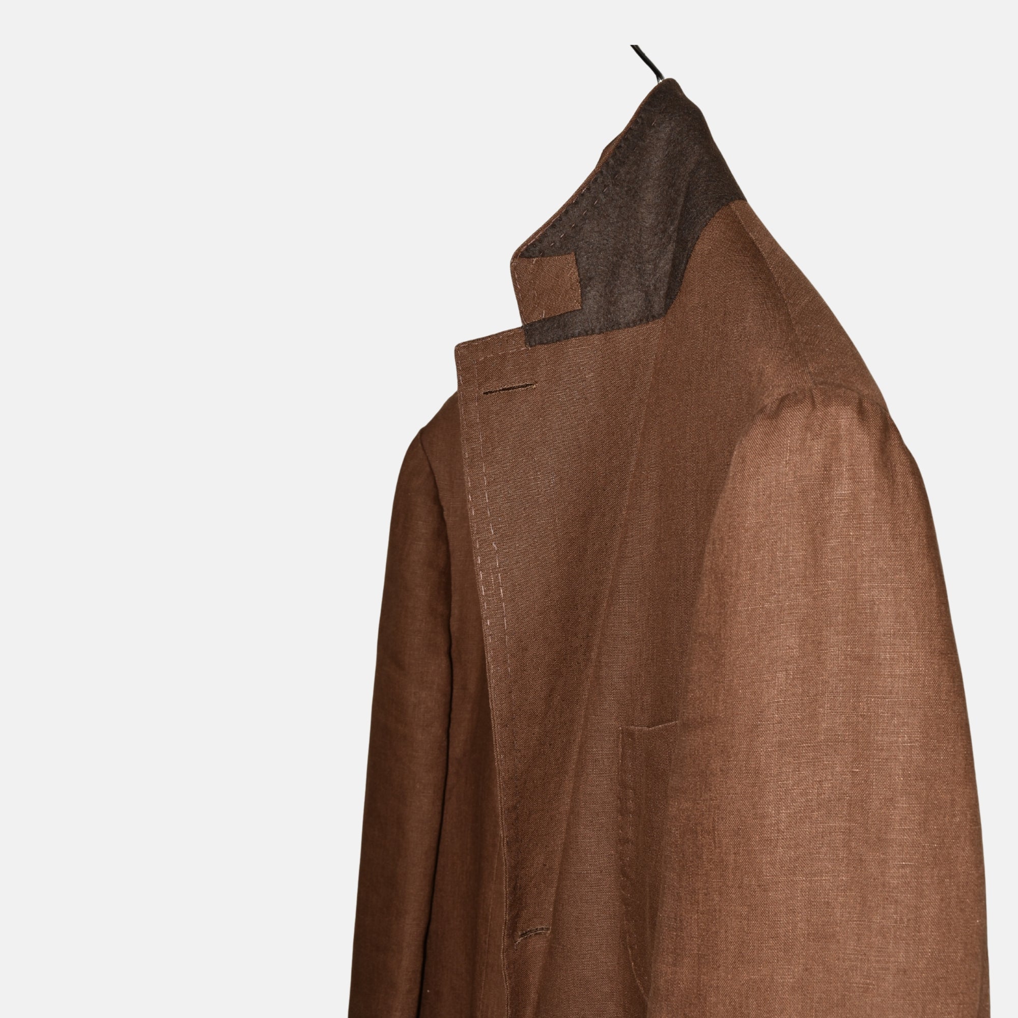 Brown Suit made of Linen (EU 52L)
