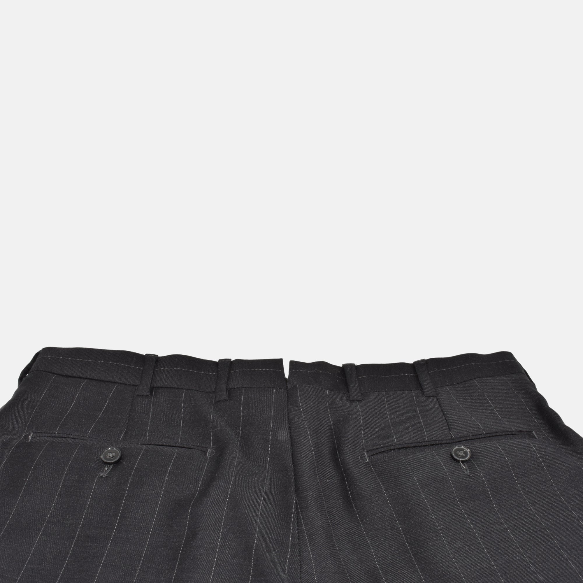 Charcoal Striped Suit made of Wool (EU 48)