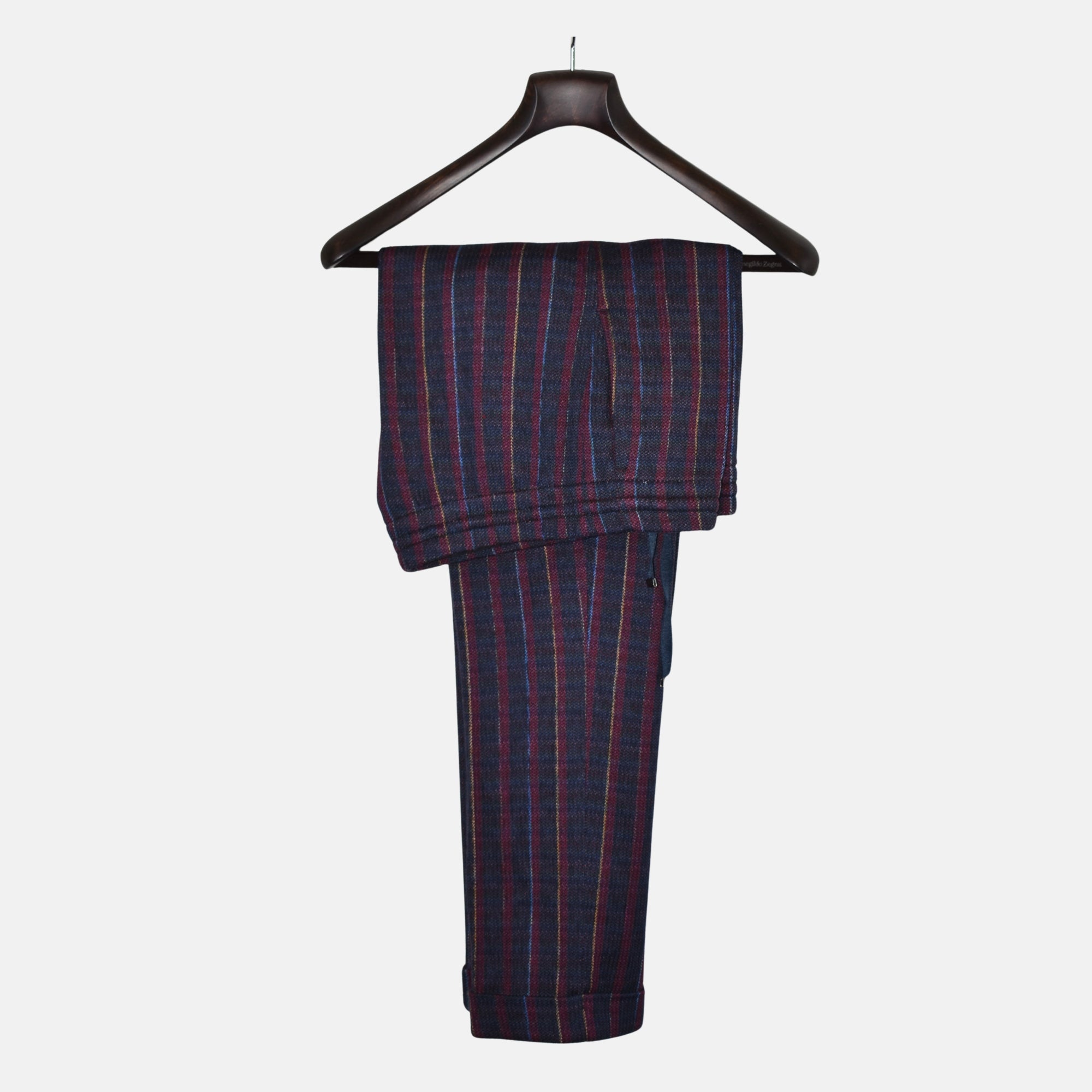 Multicoloured Striped Jogg Pants made of Wool/Cotton (EU 48)