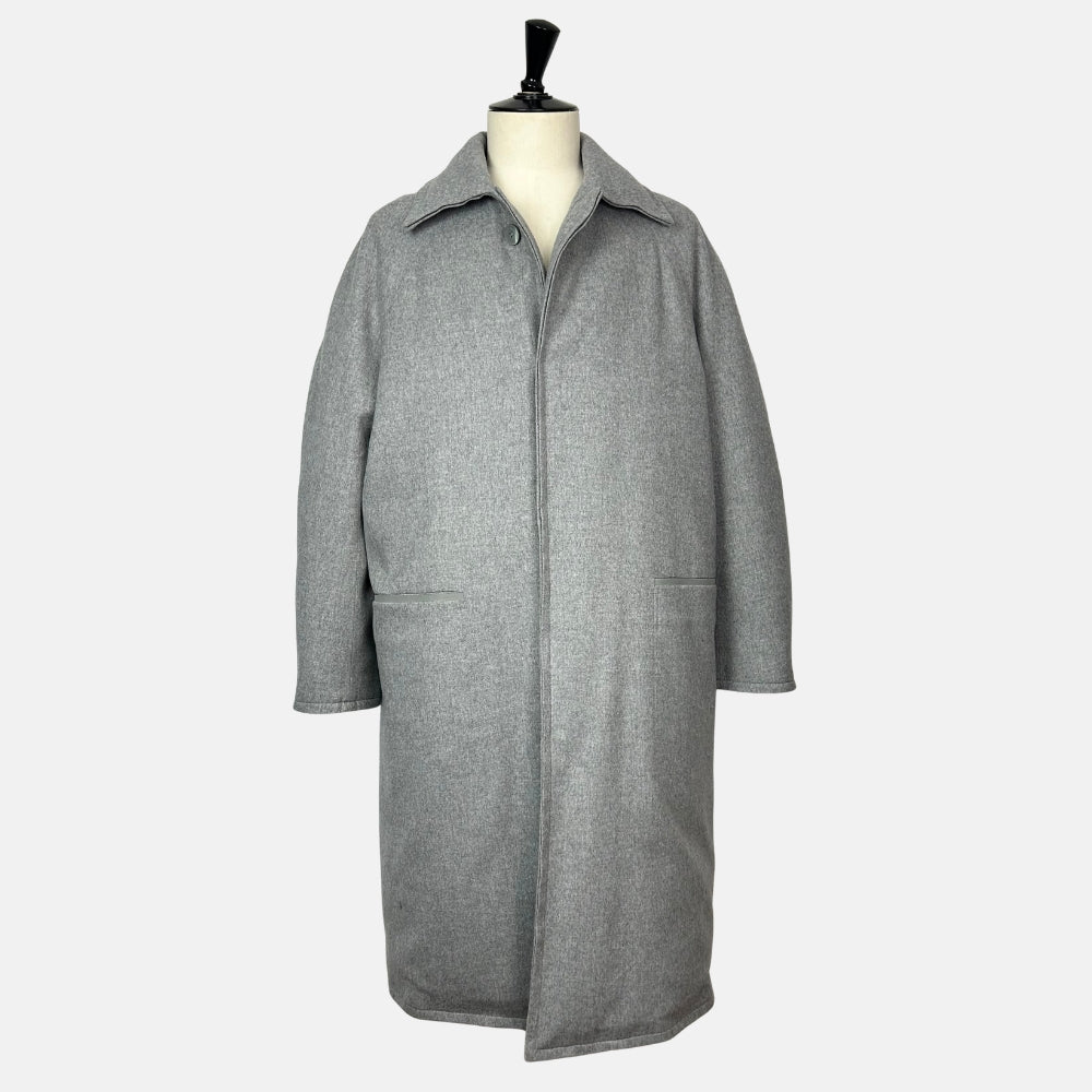 Gray Down Coat made of Cashmere (EU 52)